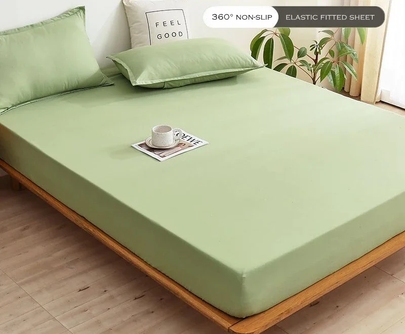 WASART Luxury double bed bed sheet elastic fitted sheet mattress protector cover couple 2 people bed linen 150 bedding king size