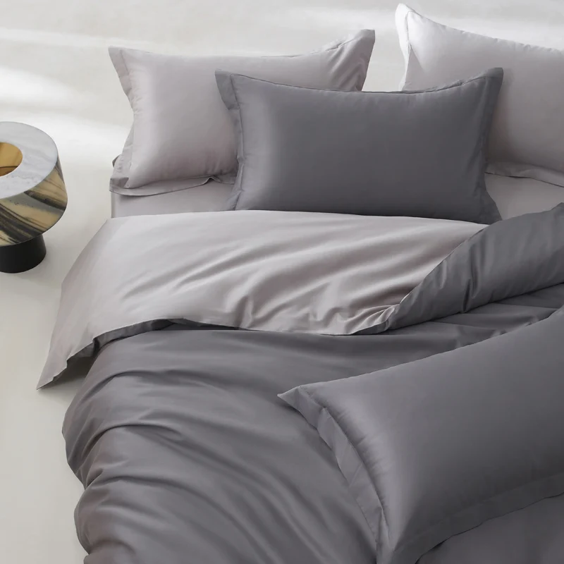 Organic Egyptian Cotton Bedding Set with Duvet Cover Bed Sheet Pillowcase Luxury 800 Thread Count Bedsheet 5-Star Hotel Quality