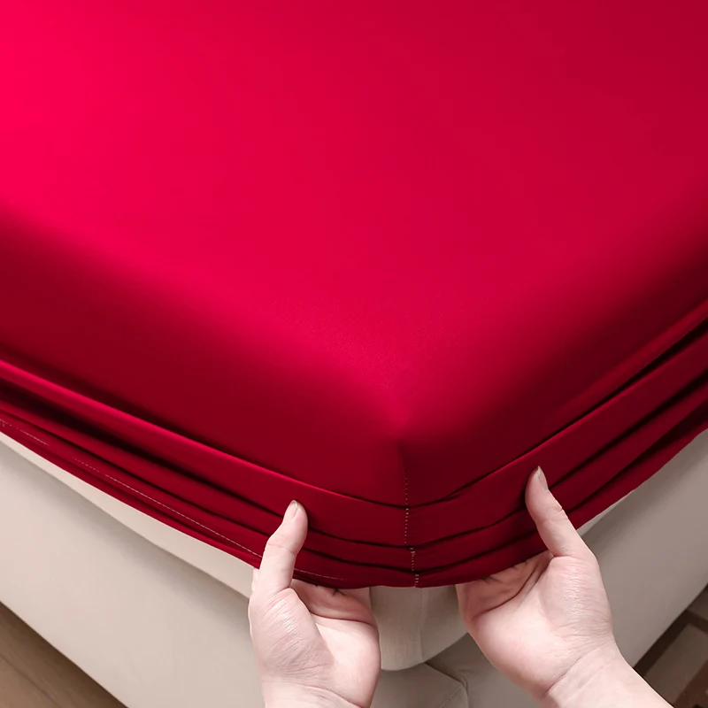 100% Egyptian Cotton Fitted Sheet with Elastic Band Luxury Soft 400TC Bedding Mattress Cover Protector Double Queen King Size