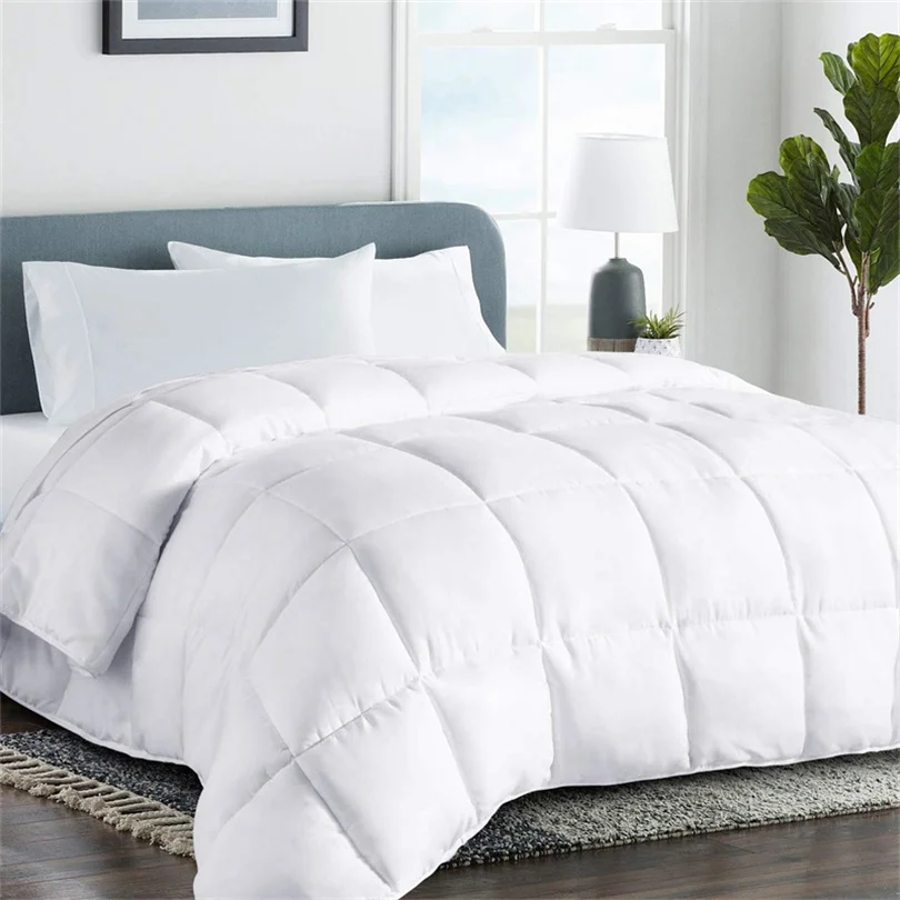 Luxurious White Goose Bed Duvet Super King Size Duvet 5 Stars Hotel Goose Feather Down Quilt Anti Allergen Ultra Soft Comforter