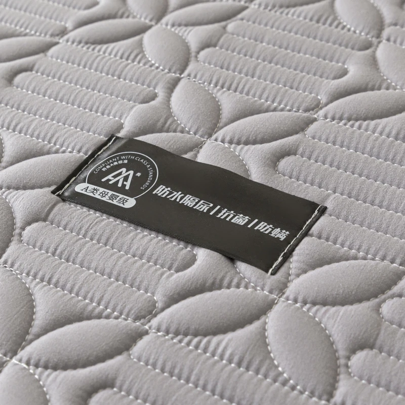 WASART Waterproof Quilted Mattress Protector Cover Elastic Fitted Sheet Style Couple Bed Protection Pad King Size Hypoallergenic